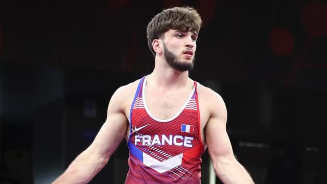 Le lutteur français Vladimeri Karchaidze