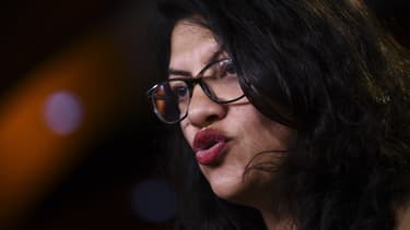 La représentante américaine Rashida Tlaib, le 15 juillet 2019 à Washington, aux Etats-Unis.