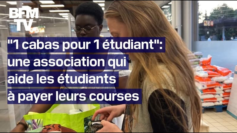 Un couple aide une étudiante à payer ses courses grâce à la plateforme 