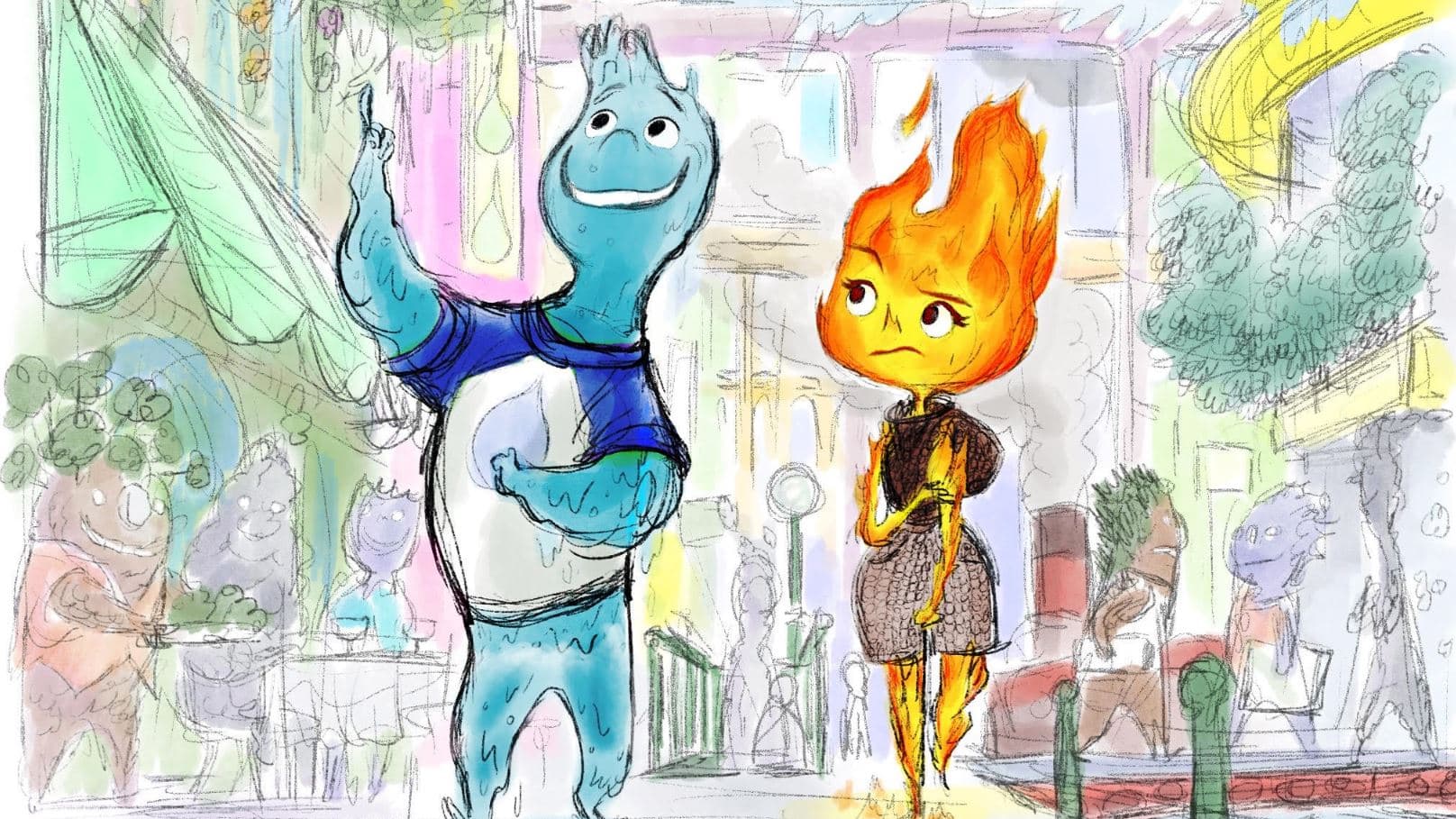 Pixar enthüllt die visuelle Geschichte und den kommenden Film „Elemental“.