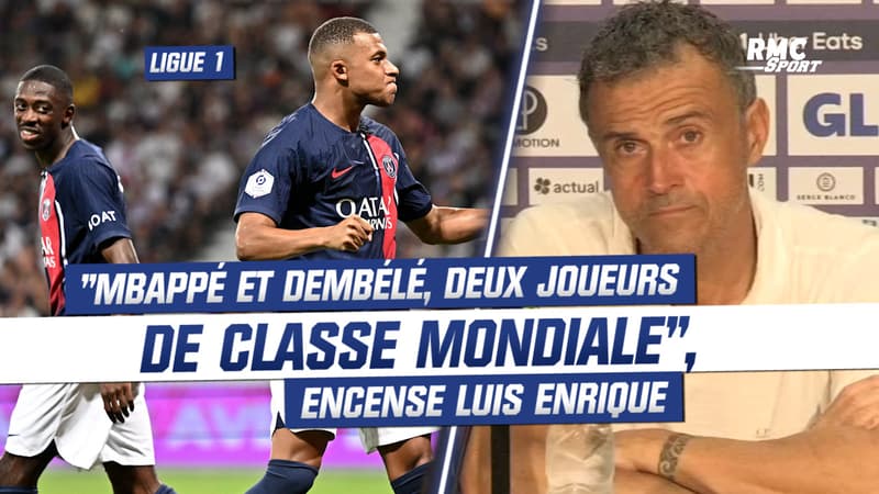 Toulouse 1-1 PSG : Mbappé et Dembélé, deux joueurs de classe mondiale encense Luis Enrique