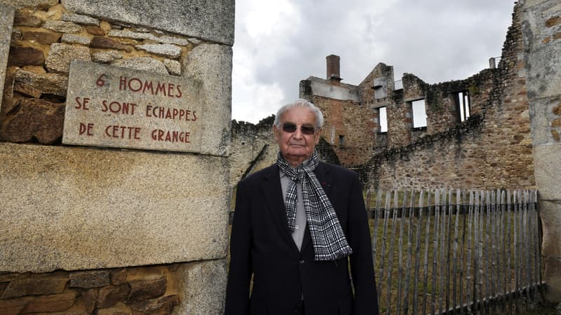 Robert Hebras à Oradour-sur-Glane en octobre 2011.