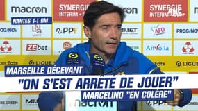 Nantes 1-1 OM : La colère de Marcelino, "on s'est arrêté de jouer"