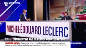 Saumon, foie gras: "Les prix en rayon ne bougeront pas, sauf s'il y a trop de stock", déclare Michel-Édouard Leclerc