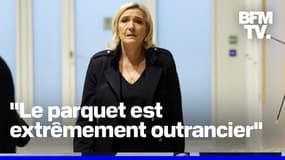 La colère de Marine Le Pen après les cinq ans de prison et d'inéligibilité requis à son égard