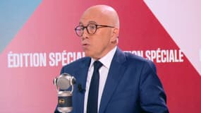 Le président de "L'union des droites pour la République", Éric Ciotti, le 16 octobre 2025 sur BFMTV-RMC