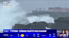 Le puissant typhon Khanun frappe Taïwan avec des rafales de vents à 234 km/h