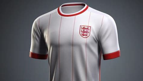Le maillot de l'Angleterre pour l'Euro tel qu'imaginé par une IA en février 2024