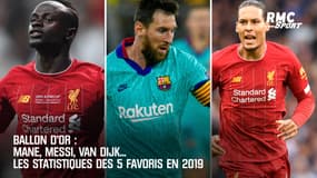 Ballon d'Or : Mane, Messi, Van Dijk... Les statistiques des 5 favoris en 2019