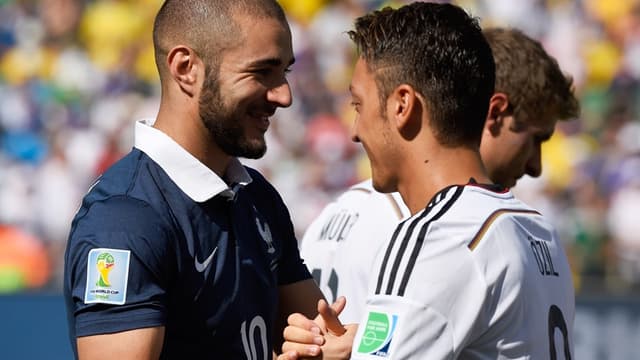France-Allemagne : Karim Benzema et Mesut Özil