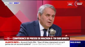 "C'est lui le fauteur de trouble": Xavier Bertrand fustige Emmanuel Macron 