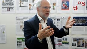 Laurent Joffrin, directeur de la rédaction, directeur de la publication et co-gérant de Libération, à Paris le 21 mai 2015