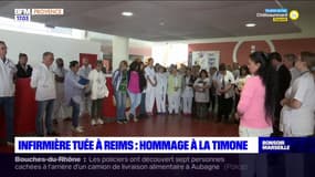 Marseille: le personnel de La Timone rend hommage à l'infirmière tuée à Reims