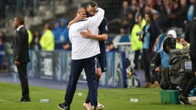 Zlatan Ibrahimovic et Jean-Louis Gasset le 21 mai 2016