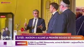 Macron allume la première bougie de Hanouka, polémique ?
