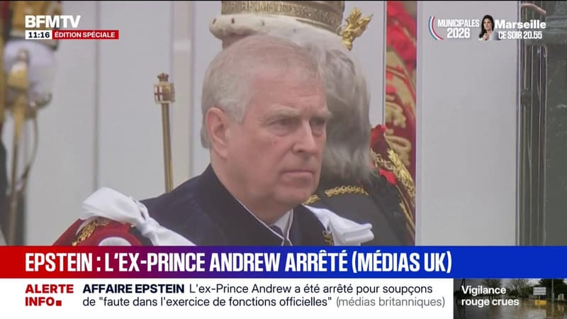 Affaire Epstein: l'ex-prince Andrew arrêté pour des soupçons de "faute dans l'exercice de fonctions officielles"