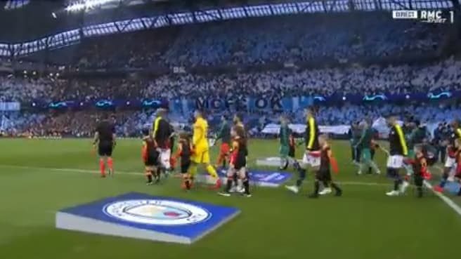 Tifo de l'Etihad Stadium.