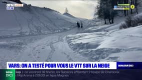 BFM DICI vous emmène à la découverte du VTT sur la neige, dans la station de Vars