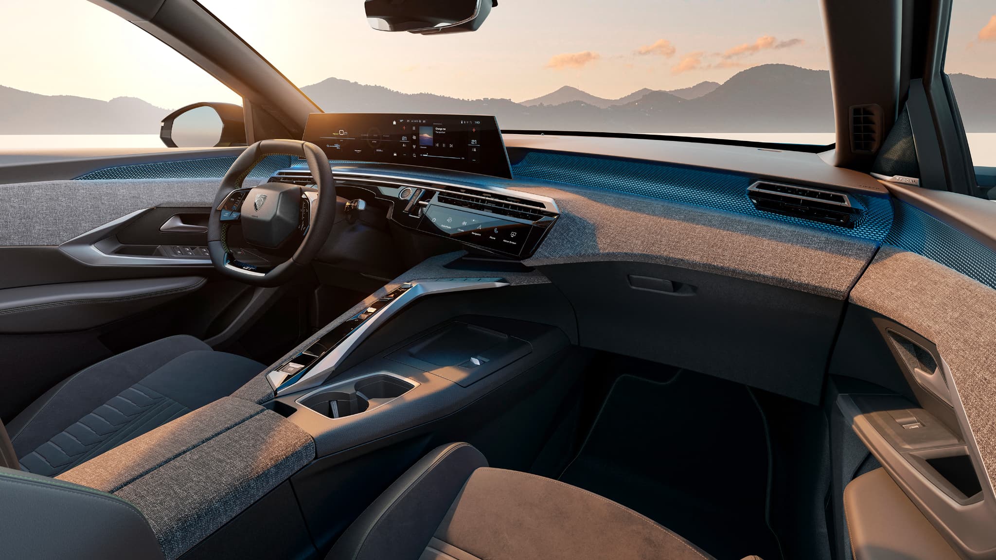 L'intérieur du prochain Peugeot 3008, qui sera dévoilé en septembre. L'intérieur du prochain Peugeot 3008, qui sera dévoilé en septembre.