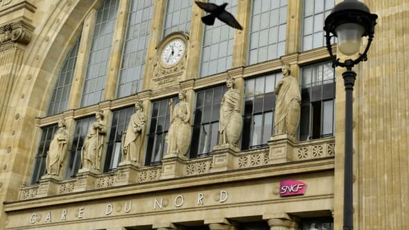 La façade historique de la Gare du Nord, photographiée le 3 février 2023 à Paris