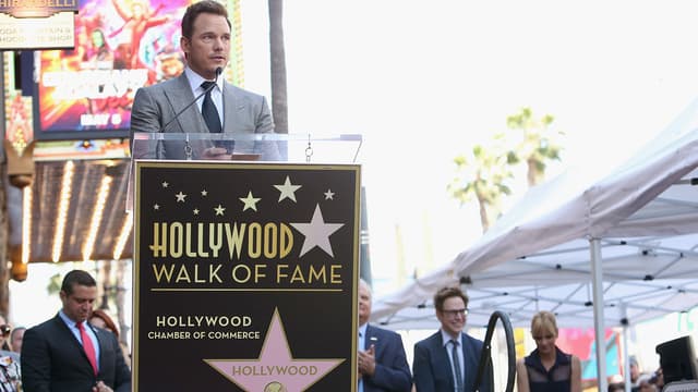 Chris Pratt a reçu son étoile à Hollywood.