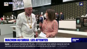 Emmanuel Macron au Sirha: un geste "fort, très apprécié" par le chef lyonnais Christian Têtedoie