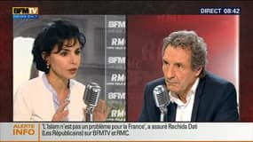 Rachida Dati face à Jean-Jacques Bourdin en direct