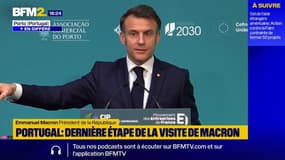 "Il nous faut nous protéger": au Portugal, Emmanuel Macron appelle au sursaut européen