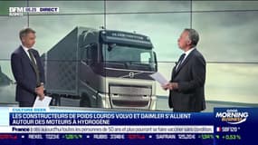Culture Geek : Les constructeurs de poids lourds Volvo et Daimler s'allient autour des moteurs à hydrogène, par Frédéric Simottel - 10/05