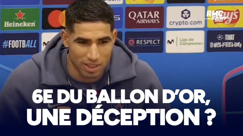 Ballon d'Or : "Ce n'est pas une dÃ©ception" assure Hakimi, 6e