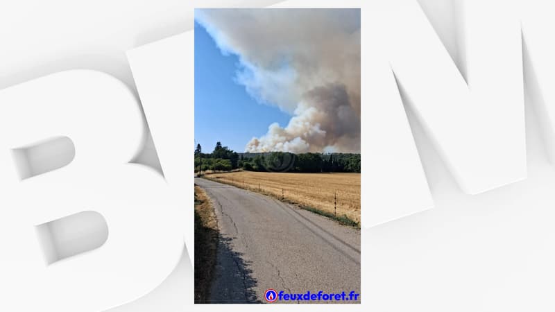 Incendie dans le Var: un nouveau feu se déclare à Brignoles, 200 pompiers sur place