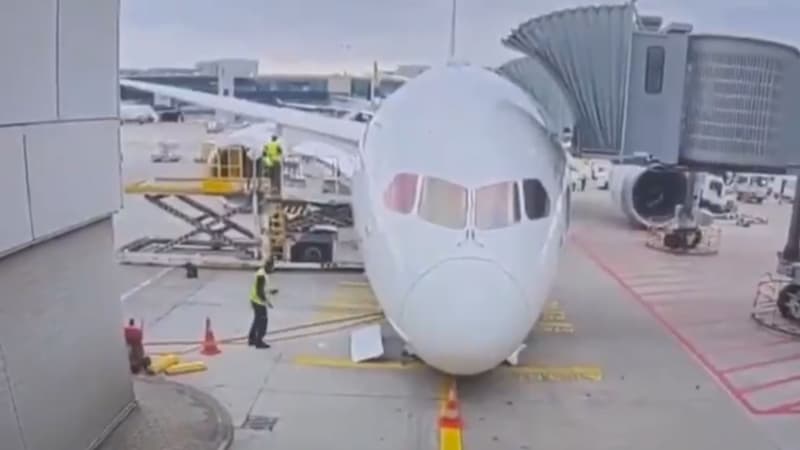 EN IMAGE. Comment le train d'atterrissage d'un Boeing 787 de Lufthansa a-t-il pu brutalement céder sur le tarmac de l'aéroport de Francfort?