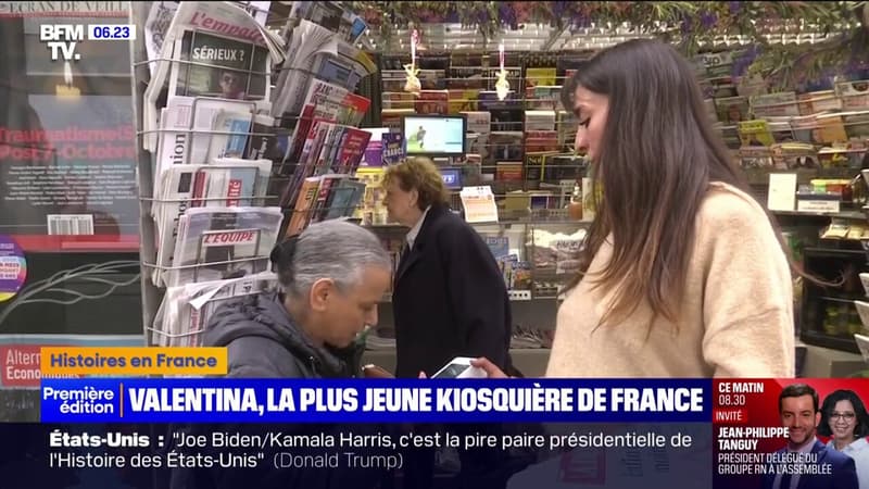 Toulouse: à 23 ans, Valentina est la plus jeune kiosquière de France