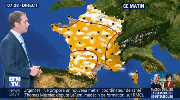 Météo du jeudi 24 mai 2018