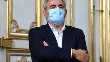 Le président (ex-LR) des Hauts-de-France Xavier Bertrand à l'Hôtel Matignon, à Paris, en septembre 2020