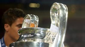 Karim Benzema au soir de sa victoire en Ligue des champions 2016 avec le Real Madrid.