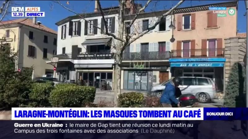 Laragne-Montéglin: les habitants réagissent à la fin du port du masque dans les restaurants et les cafés