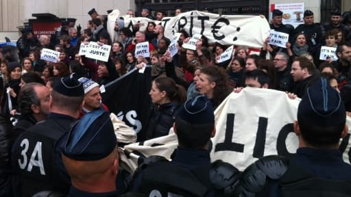 Manifestation d'intermittents à Paris le 4 avril