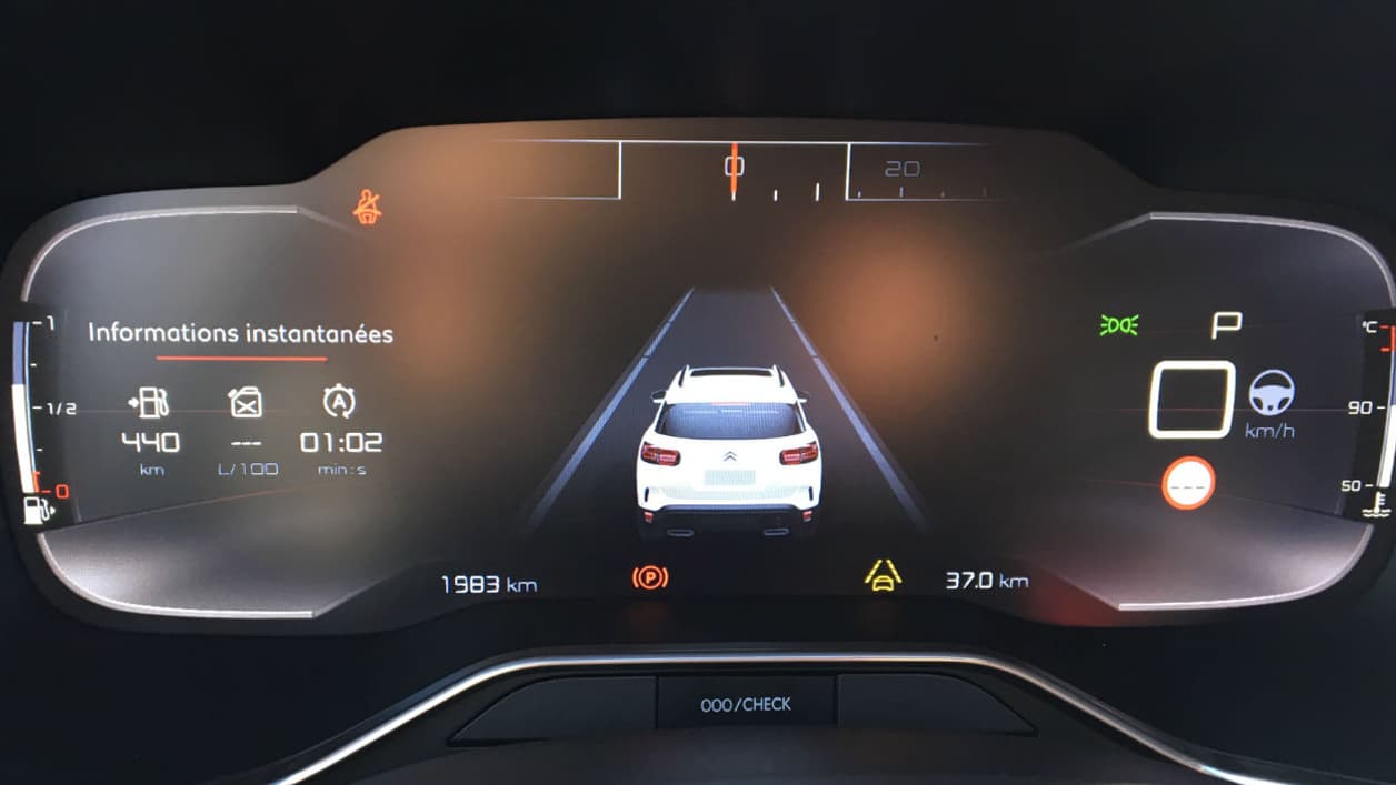 Les compteurs numériques du C5 Aircross