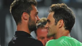 Benoît Paire et Roger Federer