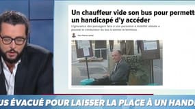 #Magnien : Un chauffeur de bus parisien fait descendre ses passagers pour permettre à un handicapé d'y monter