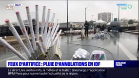 Feux d'artifice: une pluie d'annulations en Ile-de-France
