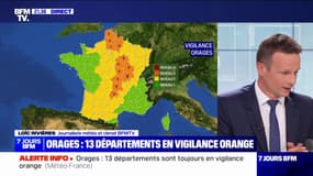 Orages: 13 départements toujours placés en vigilance orange