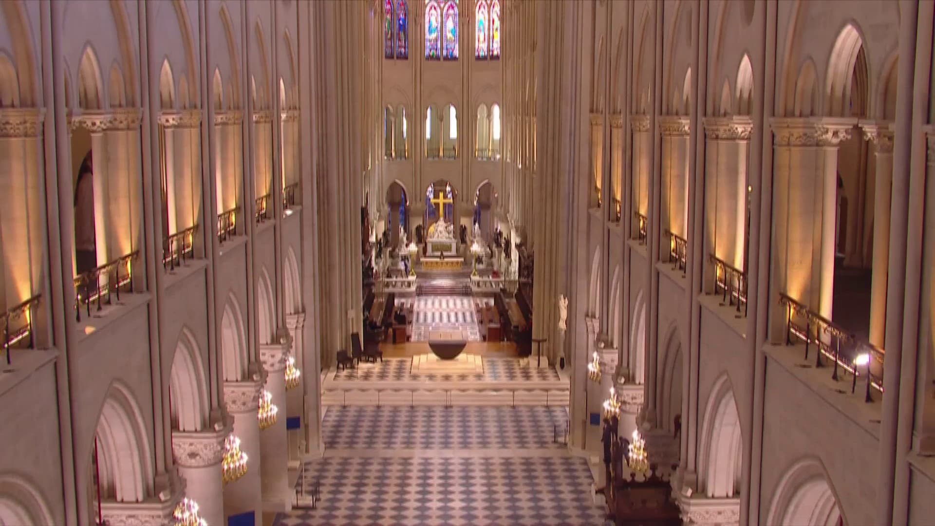 L'intérieur de Notre-Dame-de-Paris, dévoilée le 29 novembre 2024. L'intérieur de Notre-Dame-de-Paris, dévoilée le 29 novembre 2024.