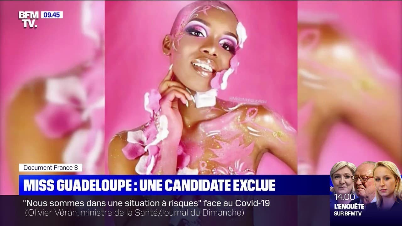 Miss Guadeloupe: une candidate disqualifiée pour avoir posé torse nu contre  le cancer du sein