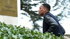 Anthony Martial arrive à Clairefontaine