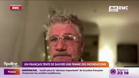 Un Français tente de sauver une femme des inondations 