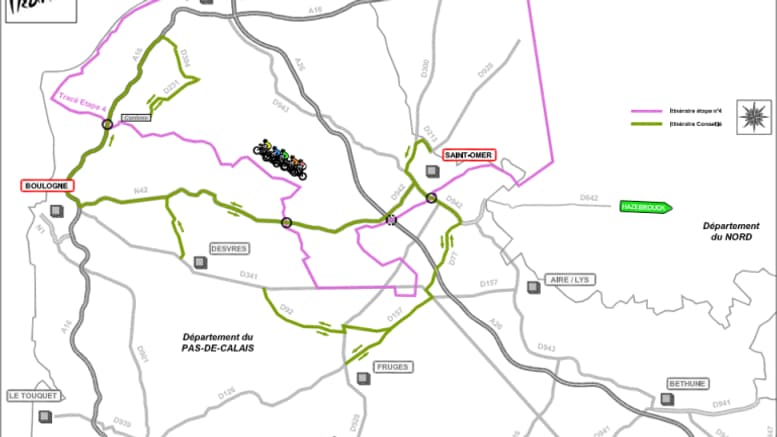 Les itinéraires recommandés lors du passage du Tour du France