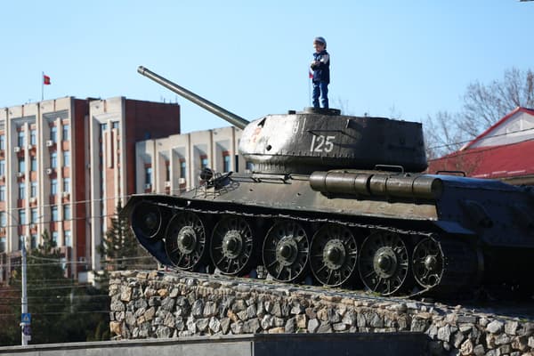 Un char d'assaut exposé à Tiraspol
