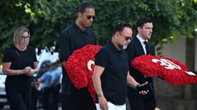 Virgil van Dijk et la délégation de Liverpool aux funérailles de Diogo Jota, le 5 juillet 2025